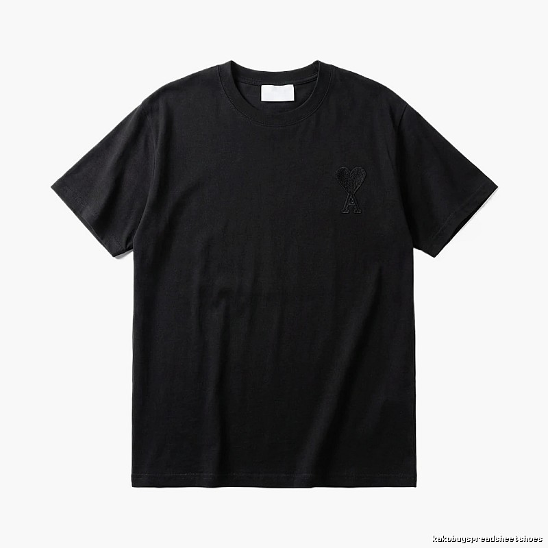 AMI Basic Simple Black T-shirt
