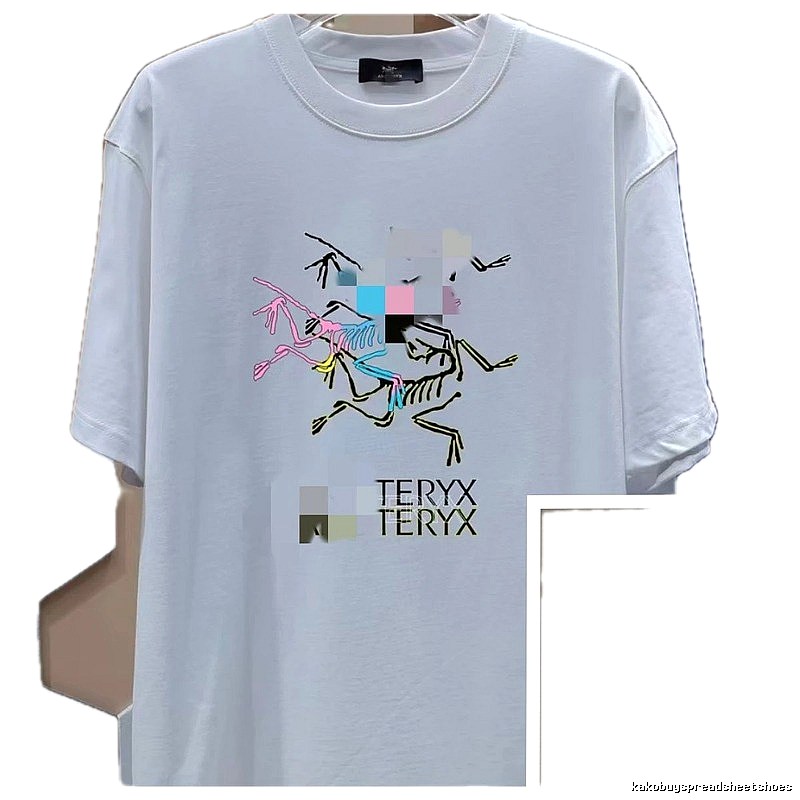 Arc'teryx Bone Logo Print Trendy Style White T-shirt