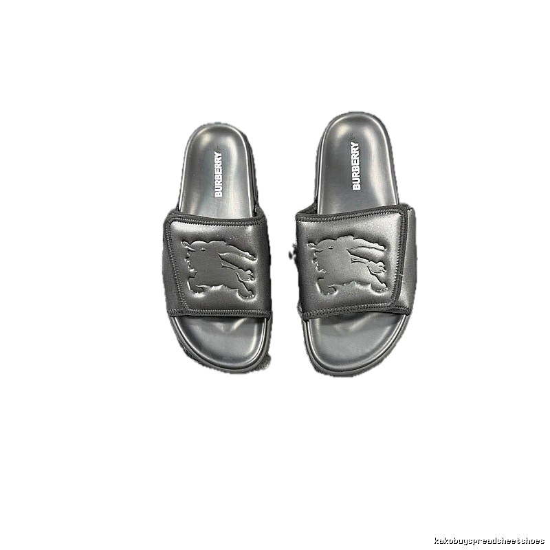 Burberry Warhorse Embossed Minimalist Black Slides