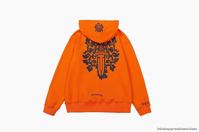 Chrome Hearts Monogram Cross graphic hoodie Black Blue Cross for Layered Styling
