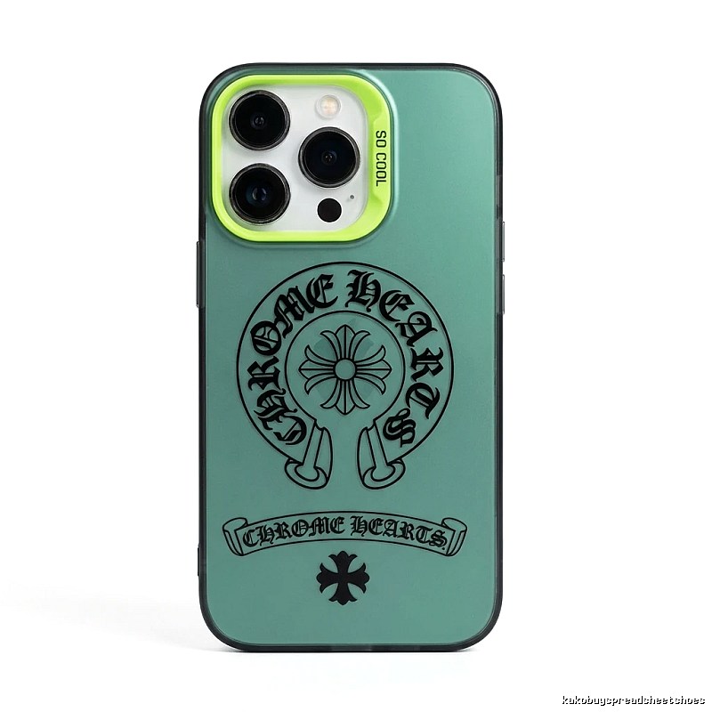 Chrome Hearts trendy and cool style light green iPhone case