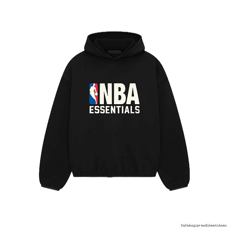 ESSENTIALS NBA-style black hoodie