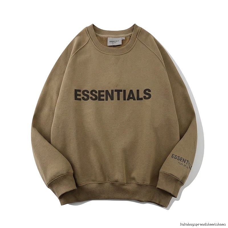 ESSENTIALS Simple Style Khaki Sweatshirt