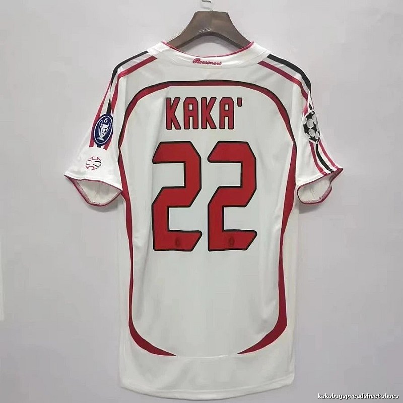 AC Milan Classic Kaka #22 soccer jersey White AC Milan for Daily Styling