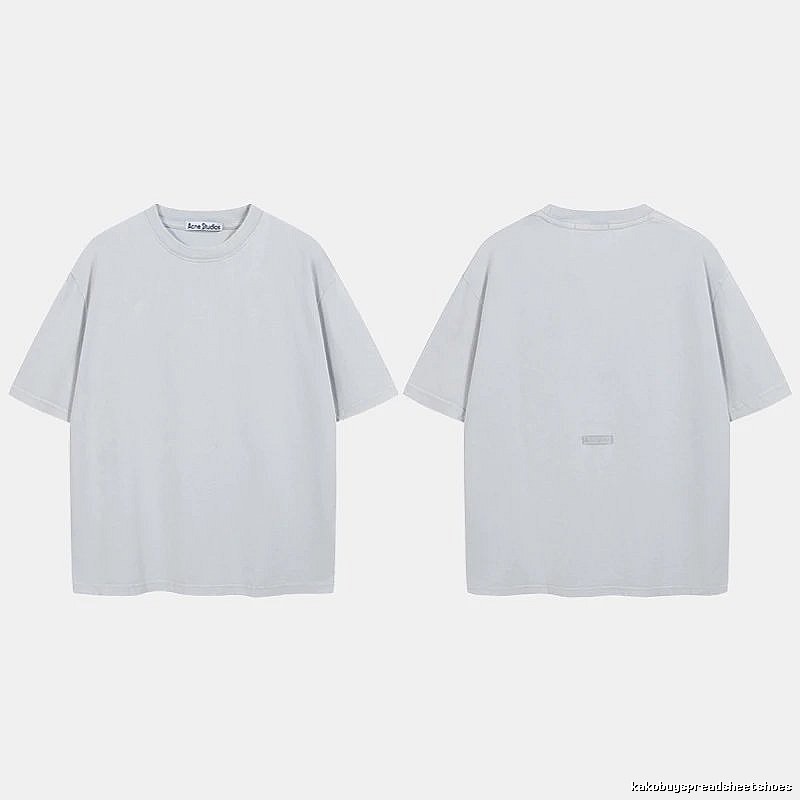 Acne Studios 2090-80 Blue Style Ac908040 Stockholm Logo T-Shirt Relaxed Styling