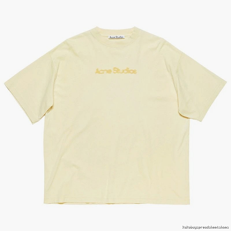 Acne Studios 2090-80 Yellow Style Ac908039 Stockholm Logo T-Shirt Everyday Rotation