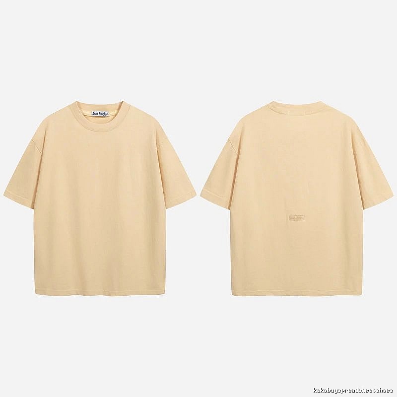 Acne Studios 2090-80 Yellow Style Ac908040 Stockholm Logo T-Shirt Match Day