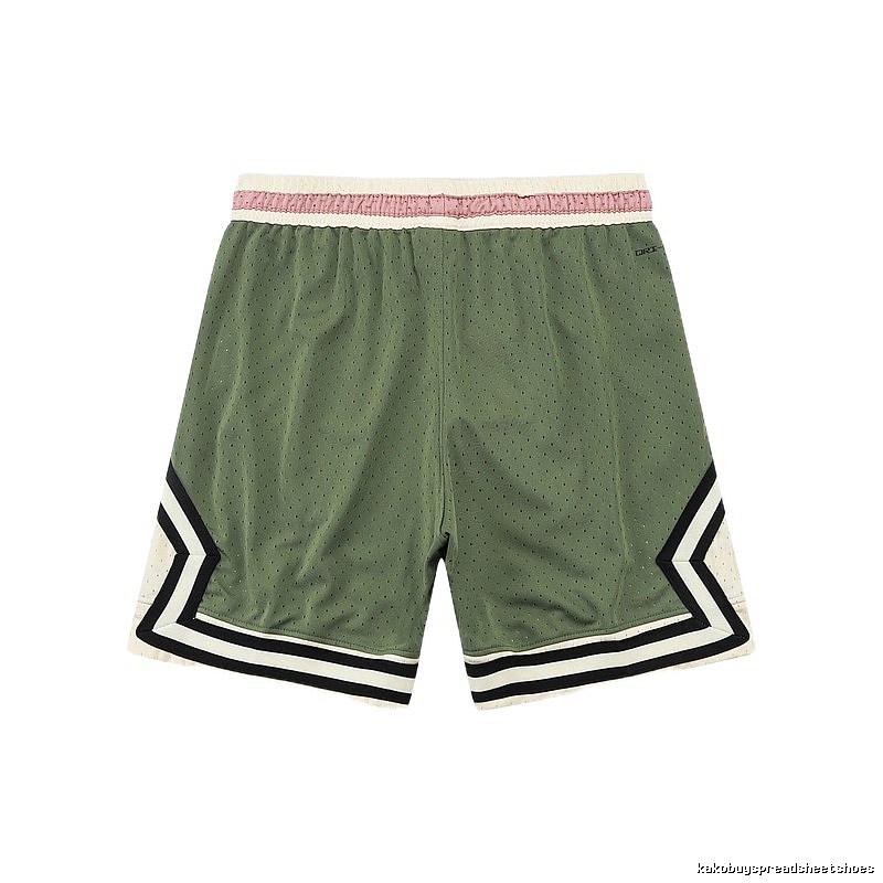 AJ retro-style green shorts