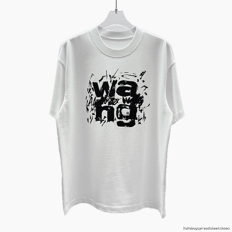 Alexander Wang Graffiti Street Style White T-Shirt