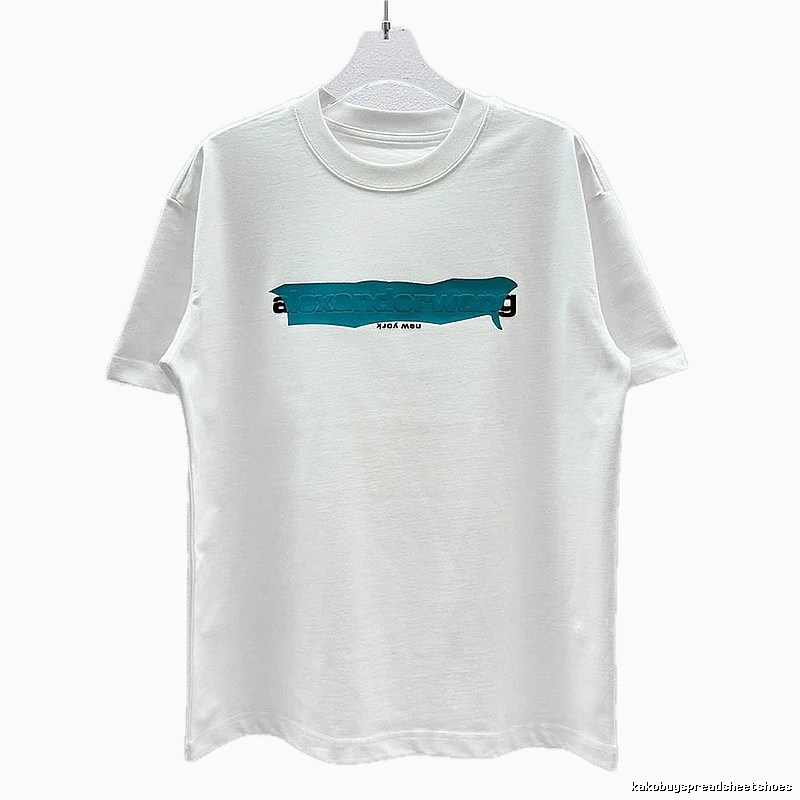 Alexander Wang Letter-Printed Streetwear White T-Shirt