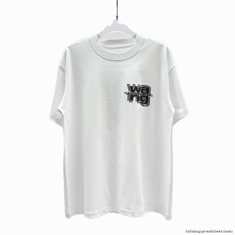 Alexander Wang Logo Cool Style White T-Shirt