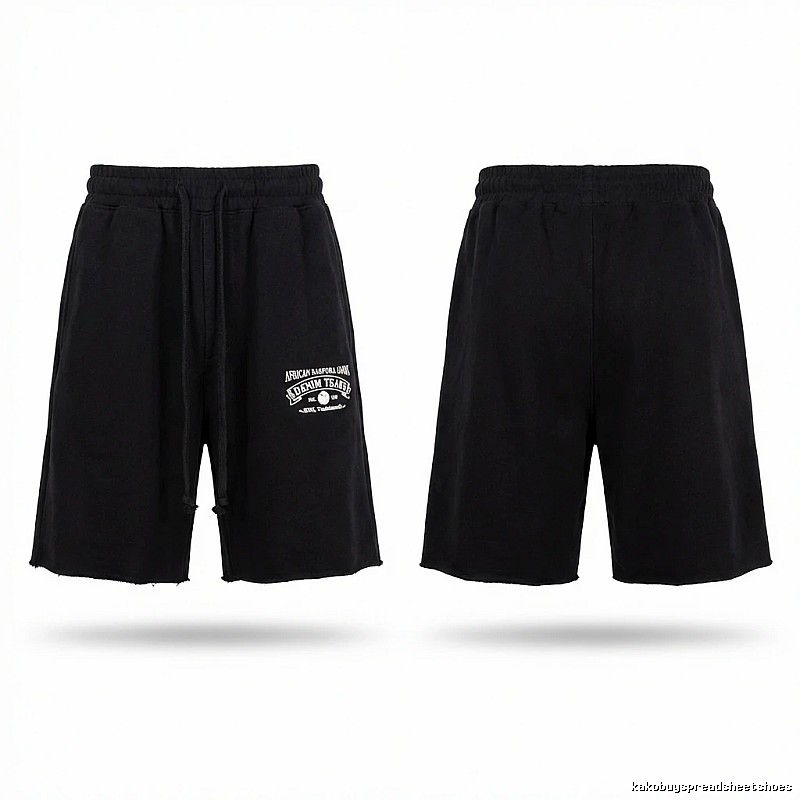 American casual black shorts of DENIM TEARS