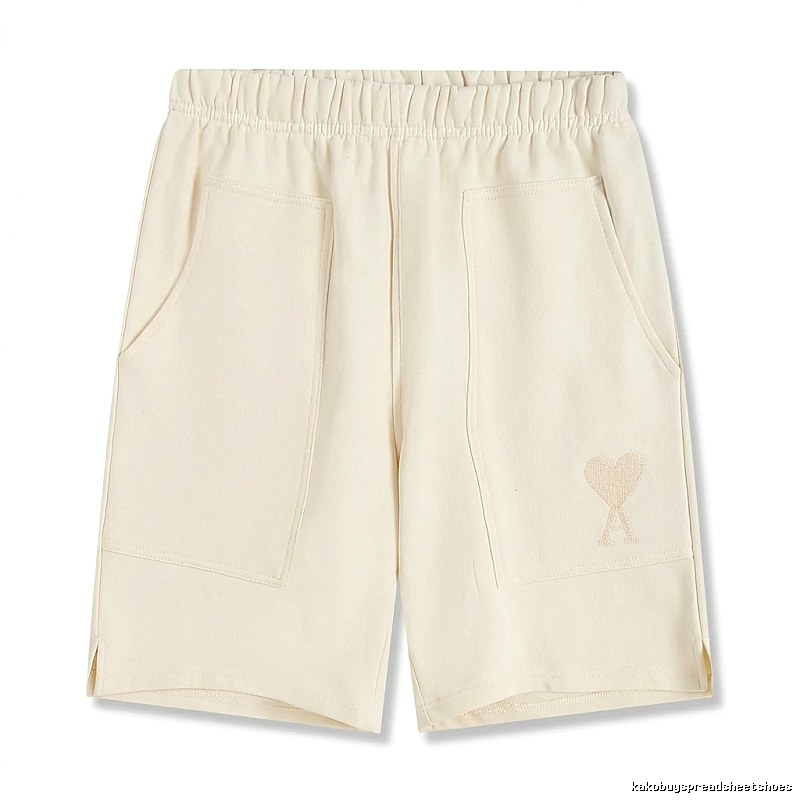 AMI Embroidered Love Casual Shorts