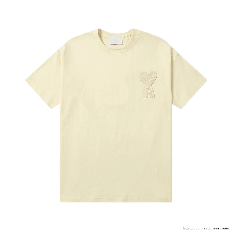 AMI Love Embroidery Simple Style T-shirt