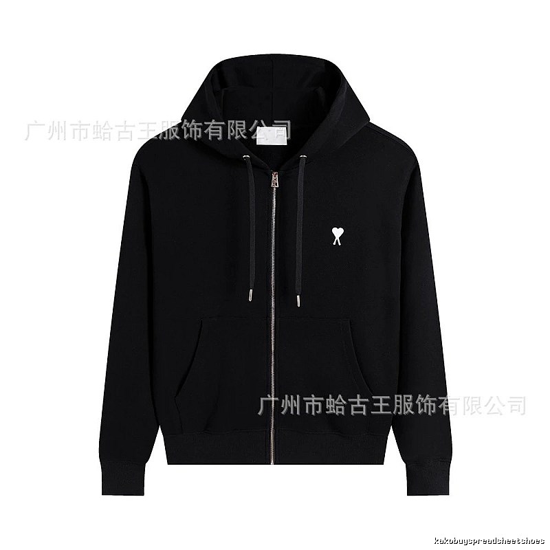 AMI Love Minimalist Style Zip-up Jacket