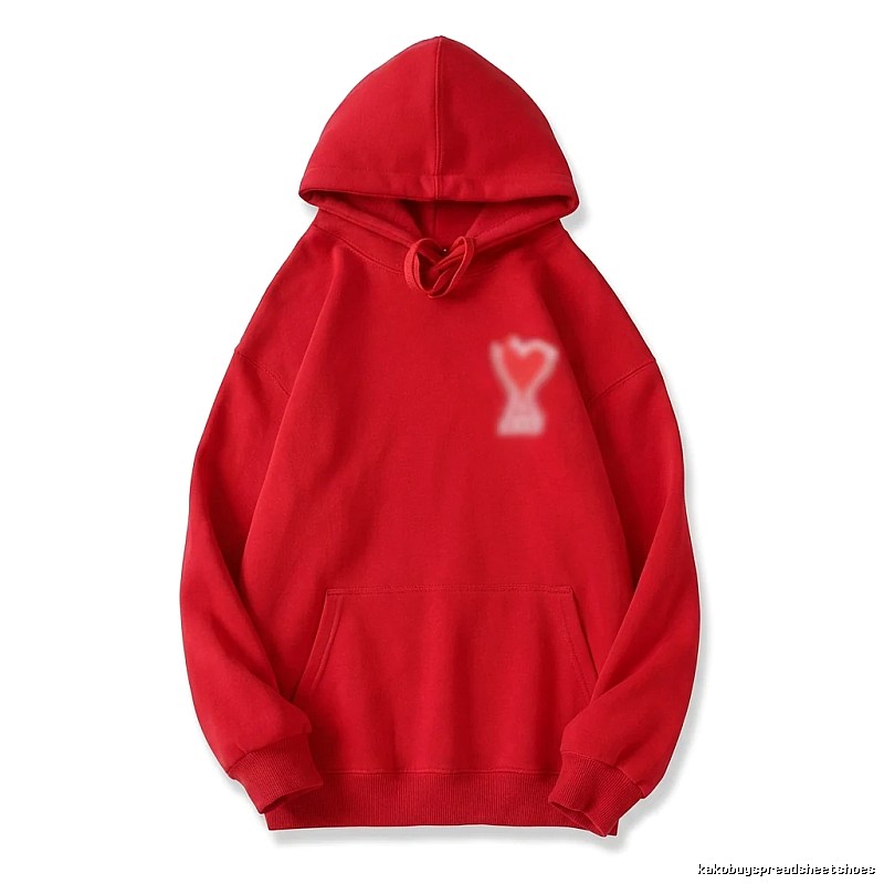 AMI Love Series Red Trendy Brand Hoodie