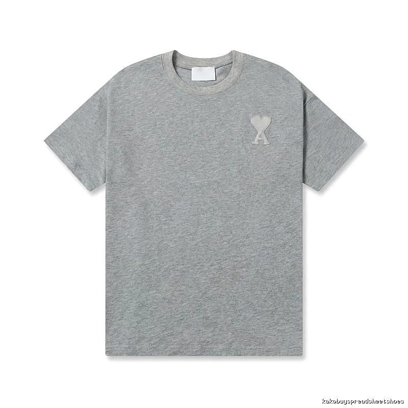 AMI Love Simple Style Gray T-shirt