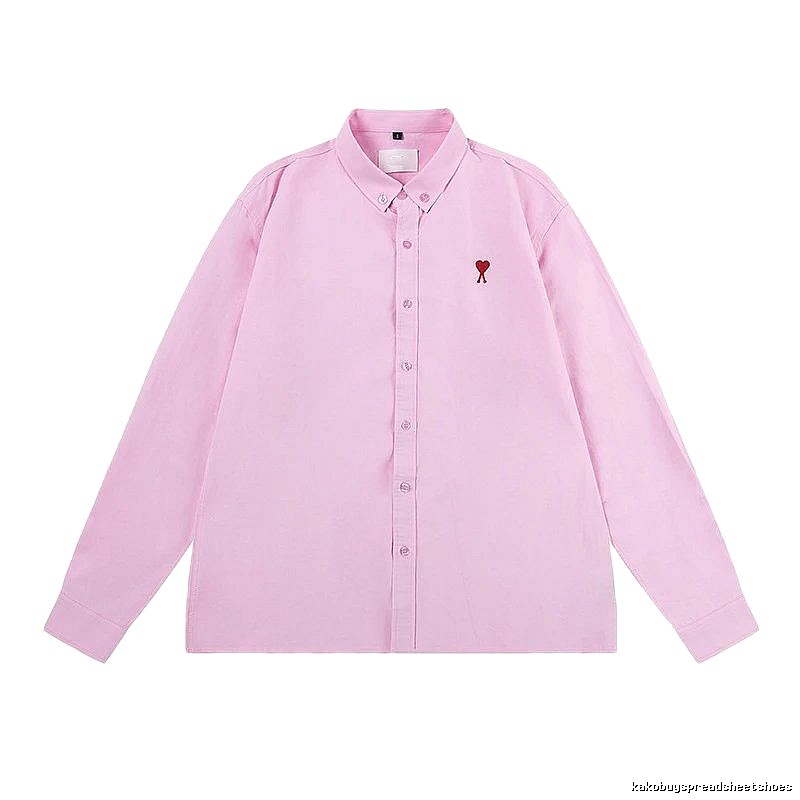 AMI Love Simple Style Pink Shirt