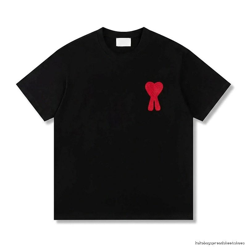 AMI Love Trendy Brand Black T-shirt