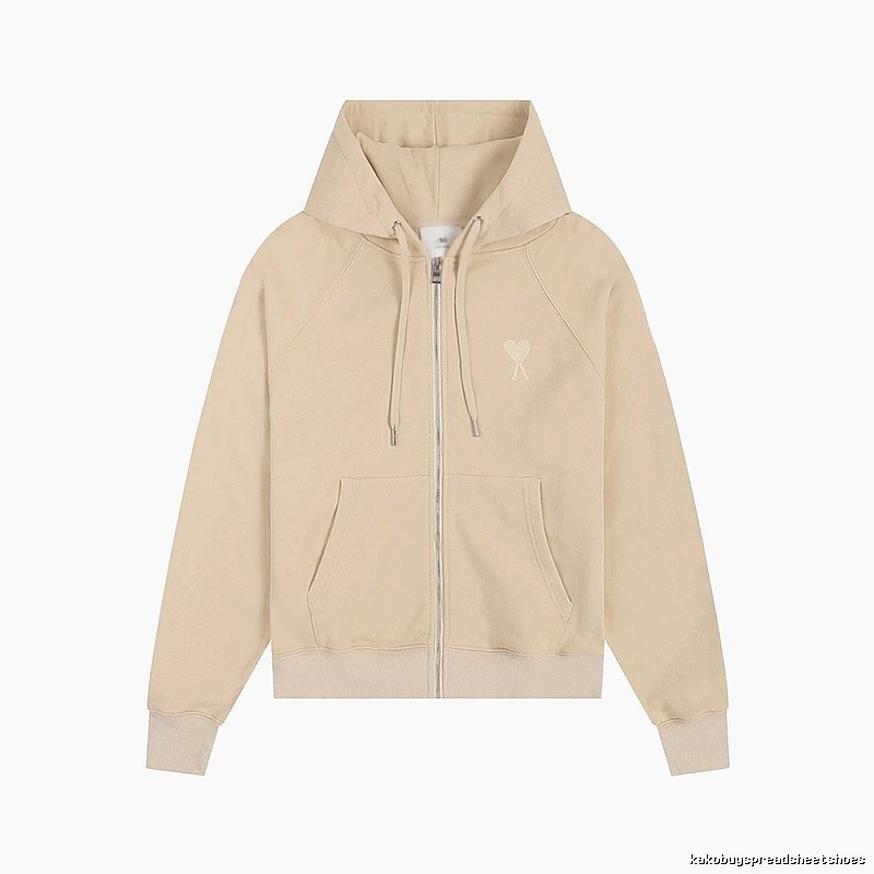 AMI minimalist style beige sweatshirt