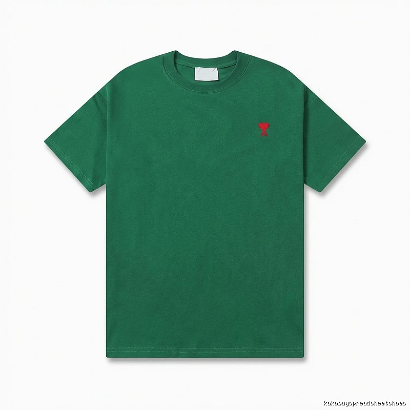 AMI minimalist style green T-shirt