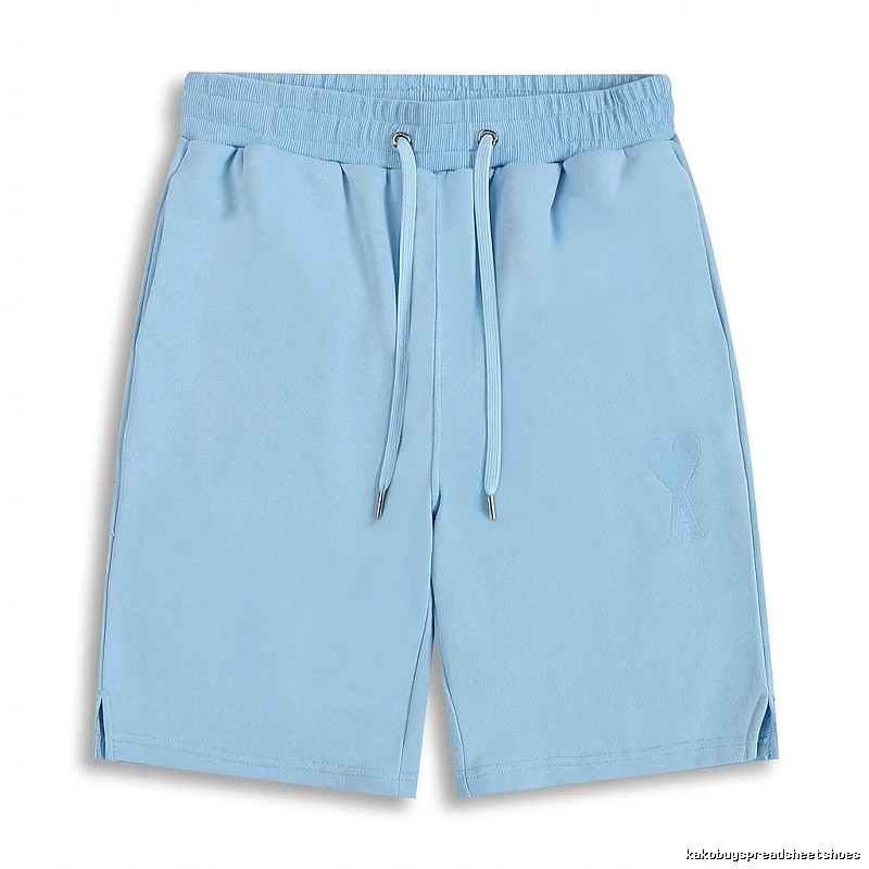 AMI minimalist style light blue shorts