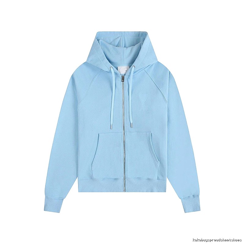 AMI minimalist style light blue sweatshirt