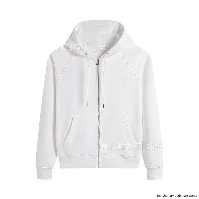 AMI minimalist style white hoodie