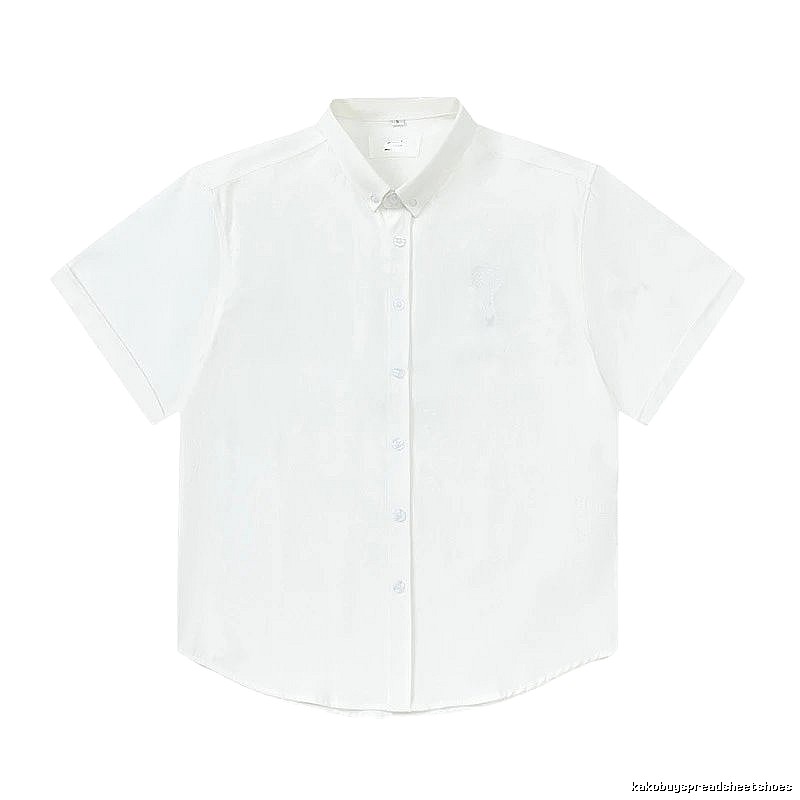 AMI Minimalist Style White Shirt