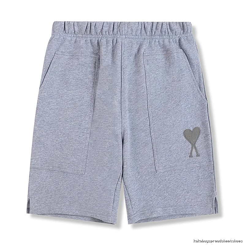 AMI pattern casual gray shorts