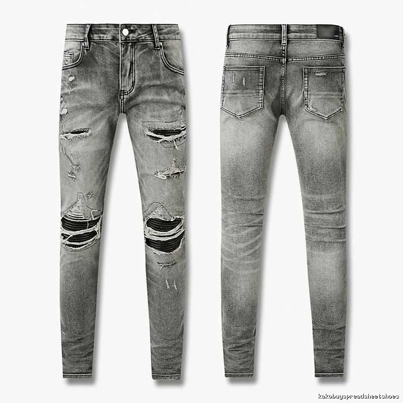 AMI Ripped Trendy Brand Jeans