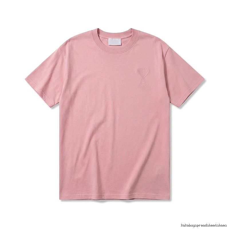 AMI simple and elegant pink T-shirt
