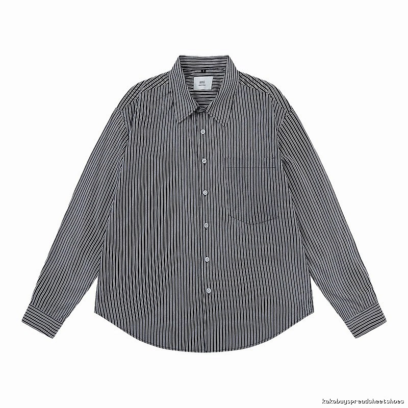 AMI Stripe Minimalist Style Shirt