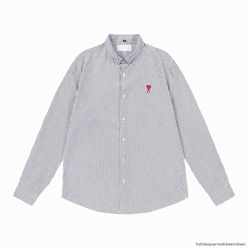 Ami striped minimalist style shirt