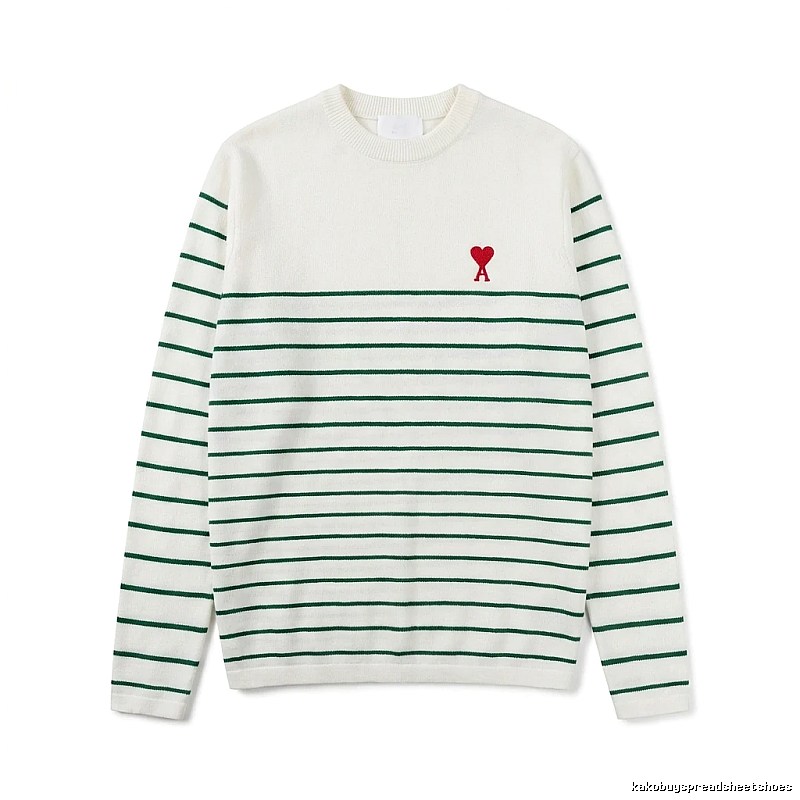 AMI striped white sweater