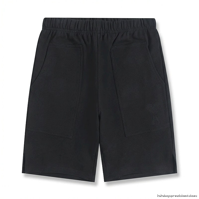 AMI Workwear Style Black Shorts