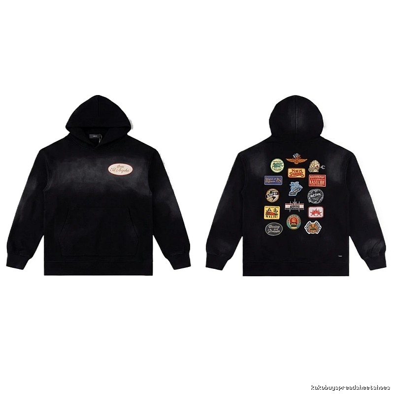 AMIRI Badge Style Black Hoodie