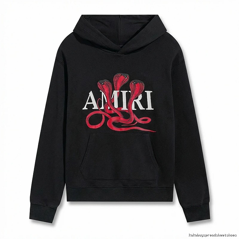 AMIRI black hoodie with snake print