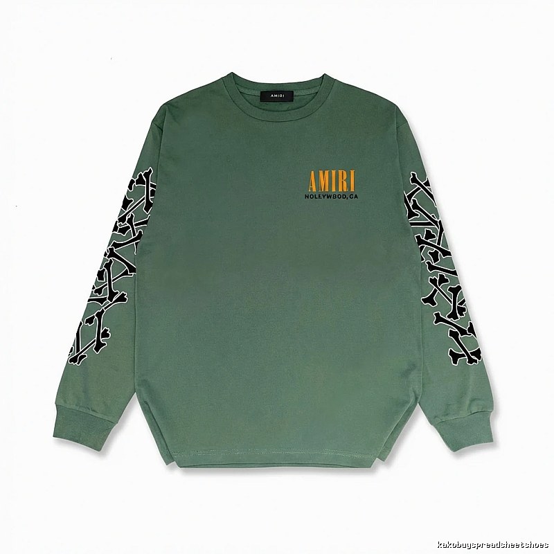 AMIRI Dark Style Olive Green Sweatshirt
