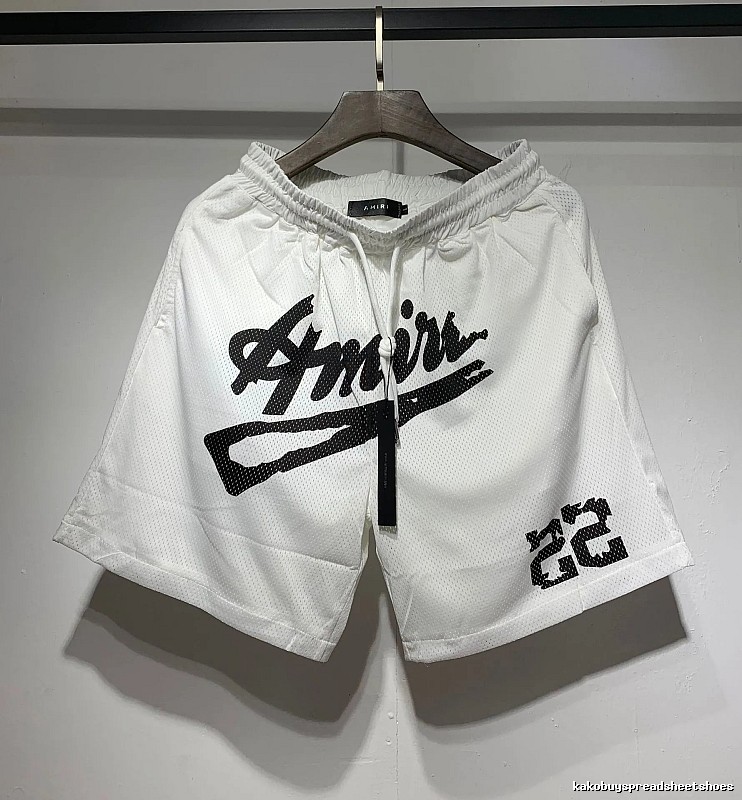 AMIRI Graffiti Street Style White Shorts