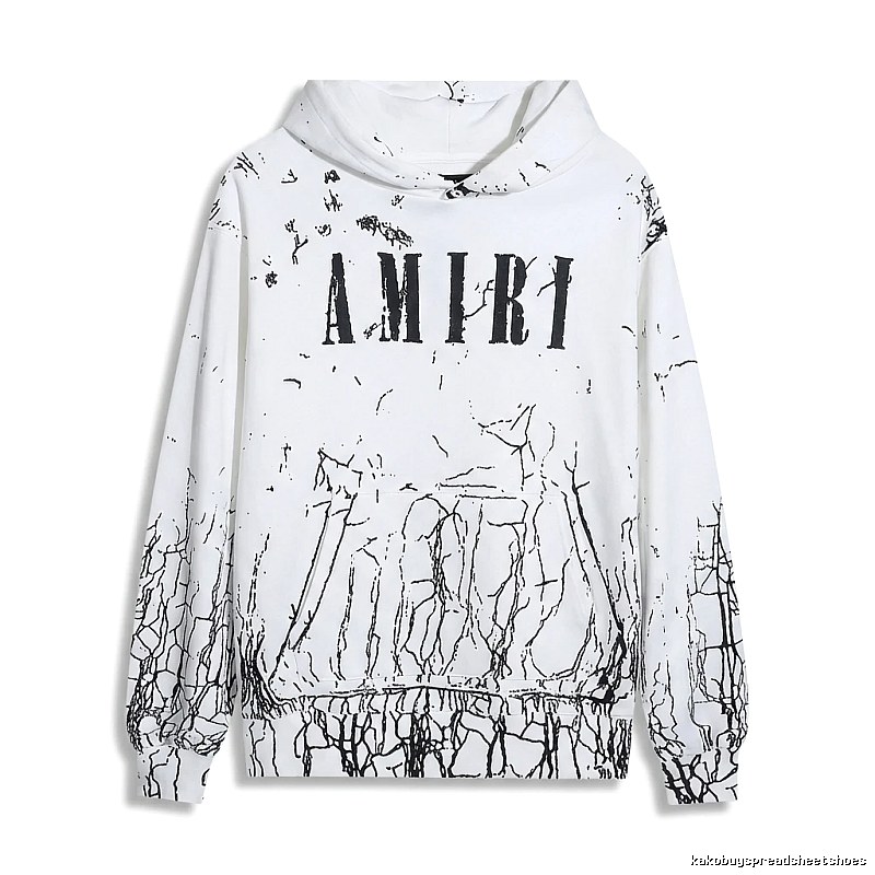 AMIRI Graffiti Style White Sweatshirt