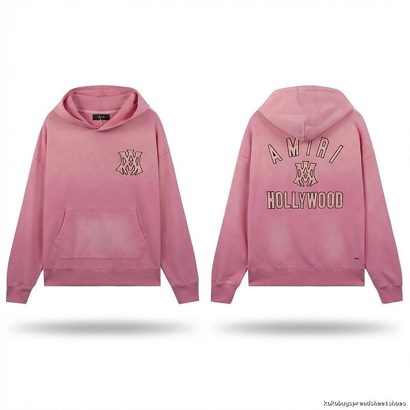 AMIRI Hollywood-style pink sweatshirt