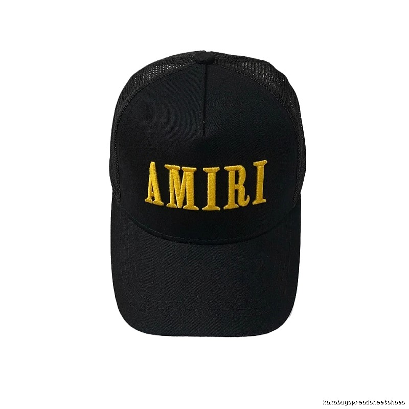 AMIRI letter embroidery black cap