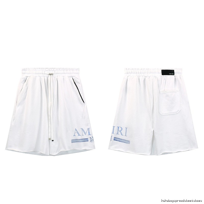 AMIRI Letter Print Street Style White Shorts
