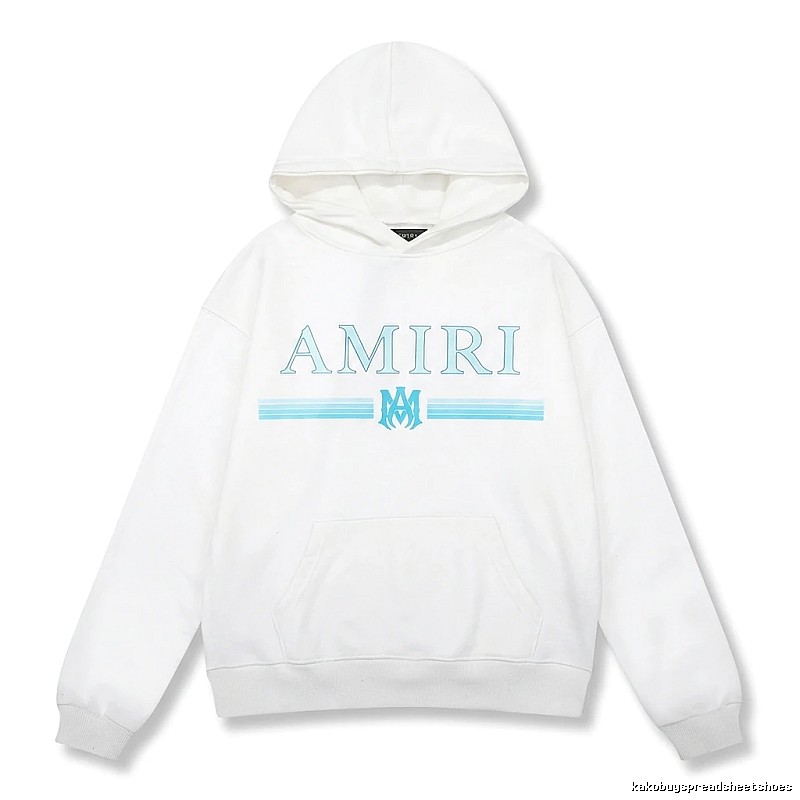AMIRI letter - printed white hoodie