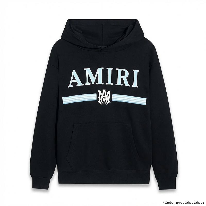 AMIRI letter-printing style black sweatshirt