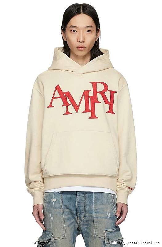 AMIRI Letter Style Beige Sweatshirt