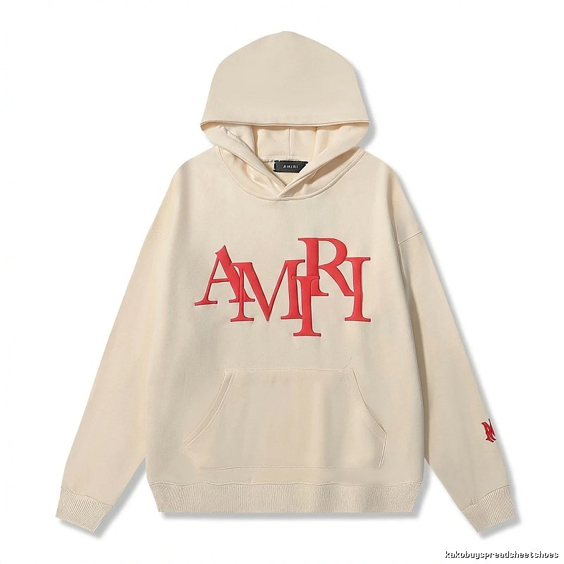 AMIRI Letter Style Beige Sweatshirt