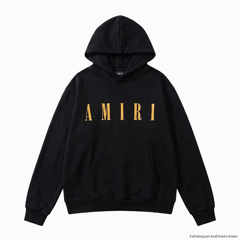 AMIRI letter-style black hoodie