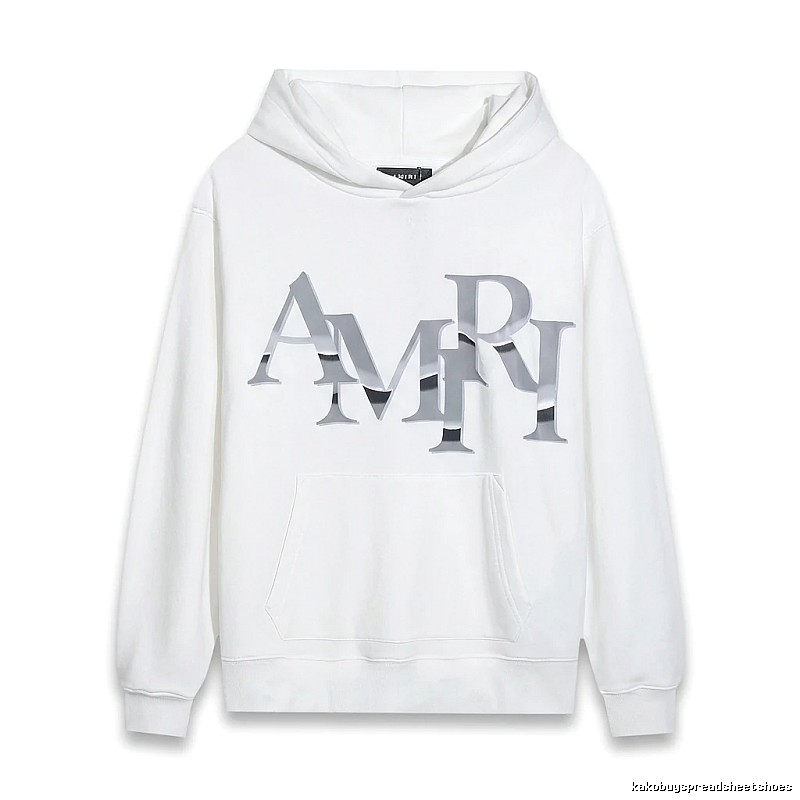 AMIRI Letter Style White Sweatshirt